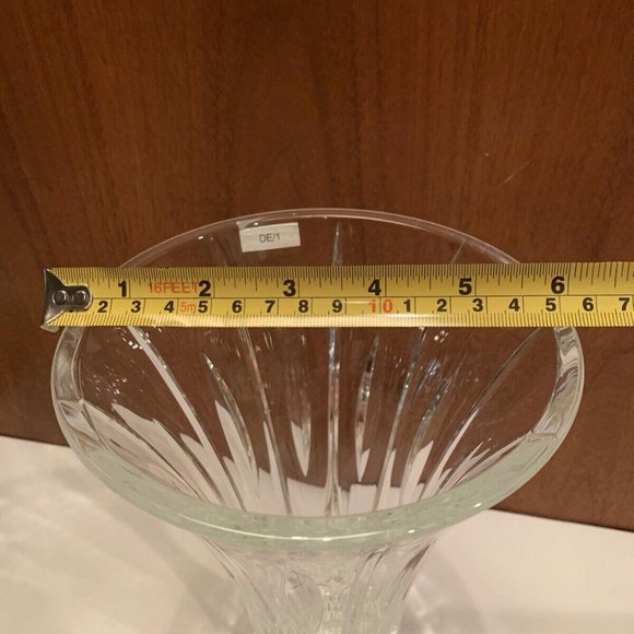 Marquis By Waterford Clear Crystal Sheridan Flared 9” Vase - Picture 1 of 4